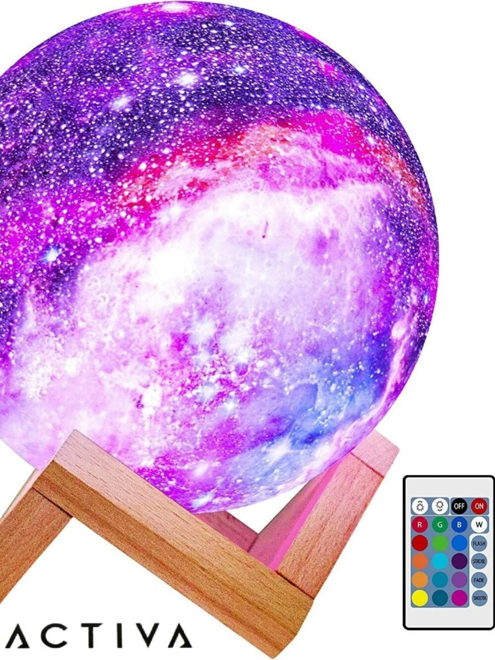 Invicta Activa Moonlight Light Galaxy 5.9 inch 16 Colors LED 3D Star Lamp NIB